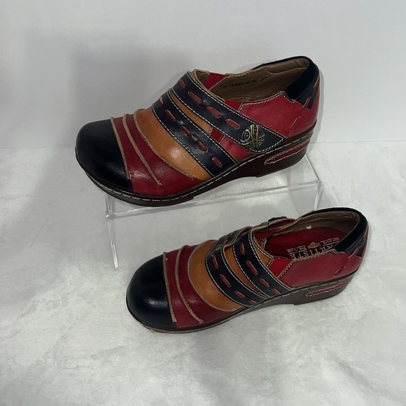 L’Artiste spring step sherbet slip on shoes/clogs. Leather. Size 37. EUC. - Picture 2 of 6